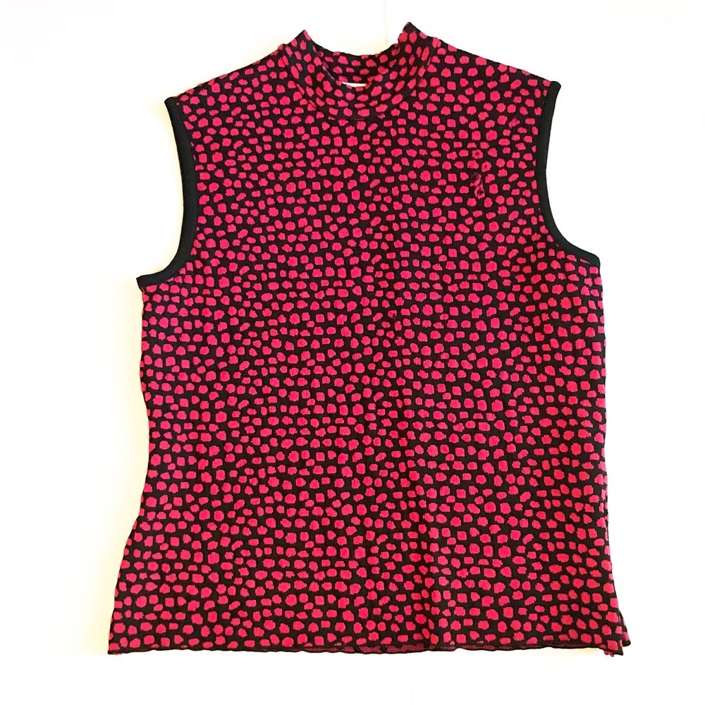 ST. JOHN | Pink and Black Top (S)